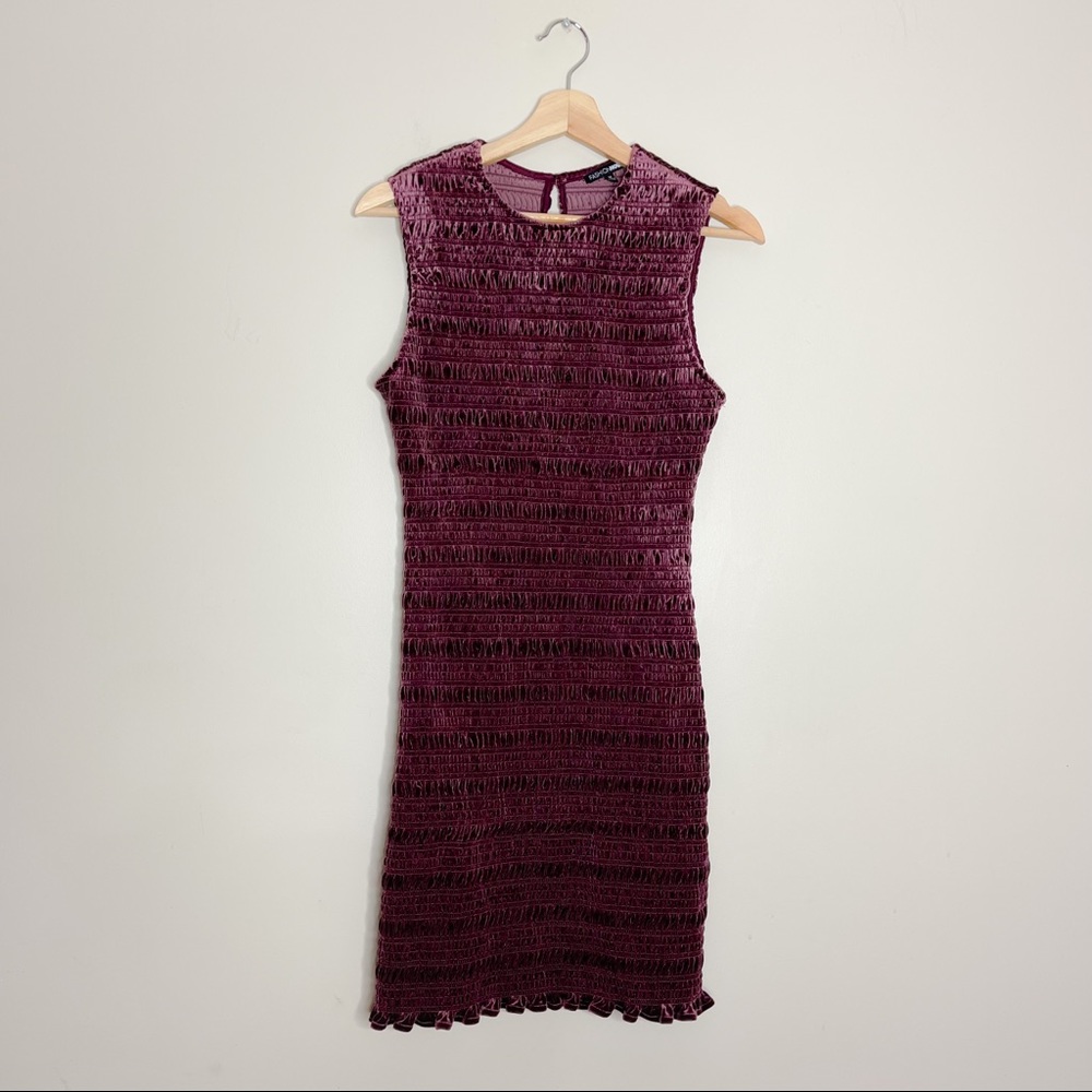 Fashion Nova Purple Textured Dress-size M